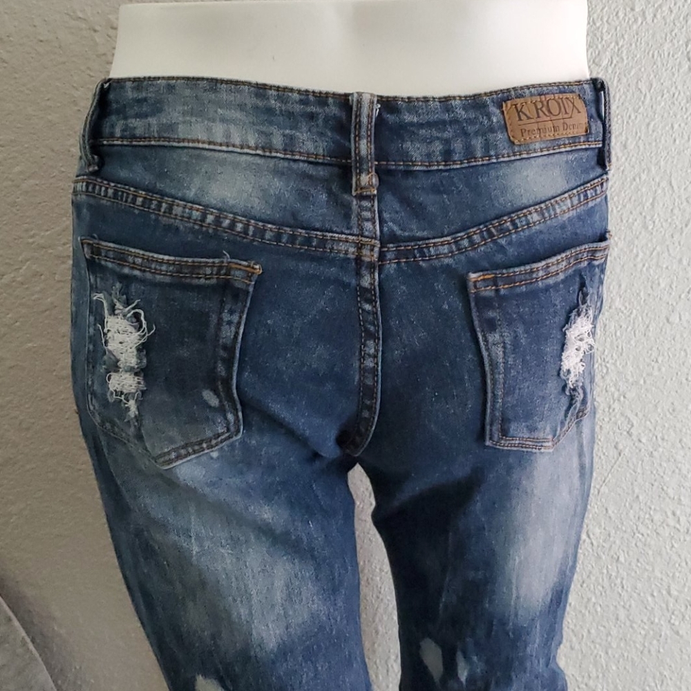 Kroix Designer Ripped jeans with pockets - Picture 6 of 13